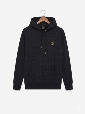 OVO Octobers Very Own Monogram Owl Hoodie Black Gold Drake Sweatshirt Men’s XS